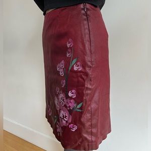 Vintage Caché Hand Painted Mini Skirt Size 4